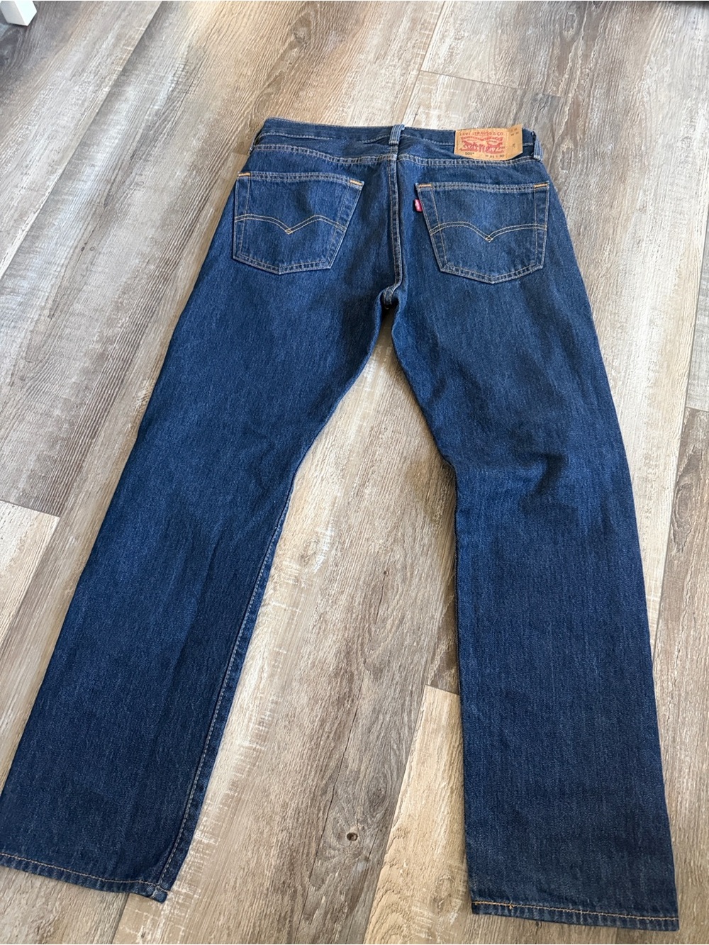 501 Levi's Men's Deep Indigo Straight Jeans
